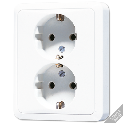 Розетка двухместная Jung CD5020NWW