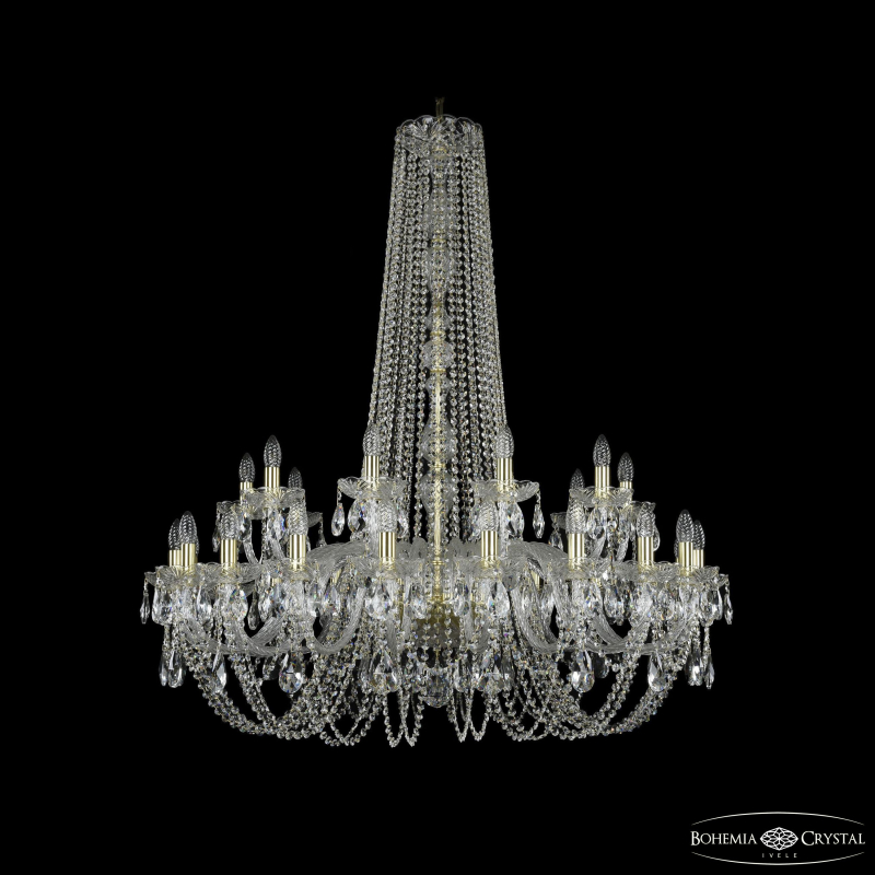 Подвесная люстра Bohemia Ivele Crystal 1402/20+10/400/h-130 G
