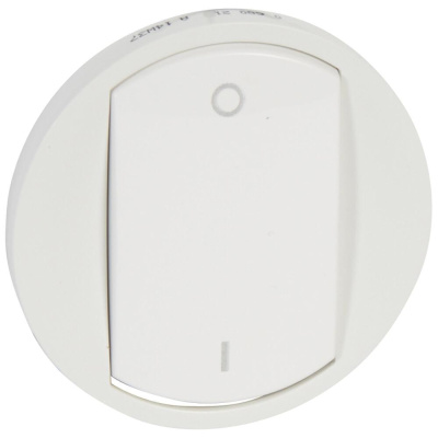 Лицевая панель Legrand Celiane выключателя одноклавишного белая 068001