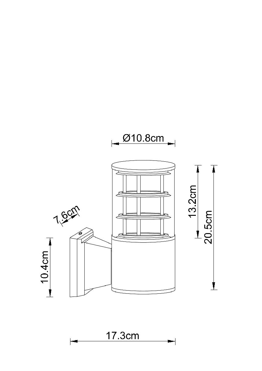 Уличный настенный светильник Arte Lamp Tokyo A5315AL-1BK