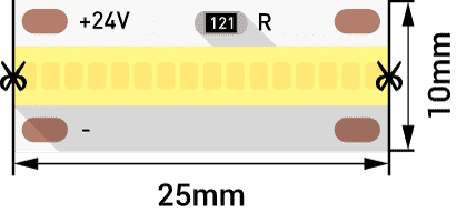 Светодиодная лента DesignLed DSG-FOB-640-24-WW-33 014684