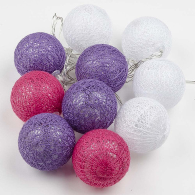 Светодиодная гирлянда Uniel Клубки (UL-00007341) белый ULD-S0200-010/STB/2AA White IP20 Tangles-1