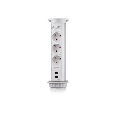 Блок розеток 105J (3 секции и 2 USB) Mebax 00-00000823