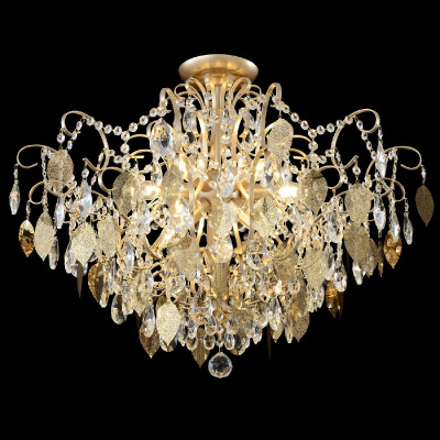Потолочная люстра Crystal Lux ESMIRALDA PL9 GOLD