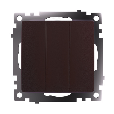 Выключатель трехклавишный Stekker GLS10-7108-04 Катрин 49175