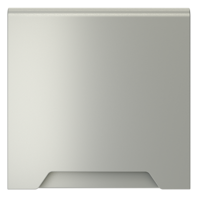 Накладка для розетки с заземлением, защитными шторками и крышкой Voltum S70 (сталь) VLS000805