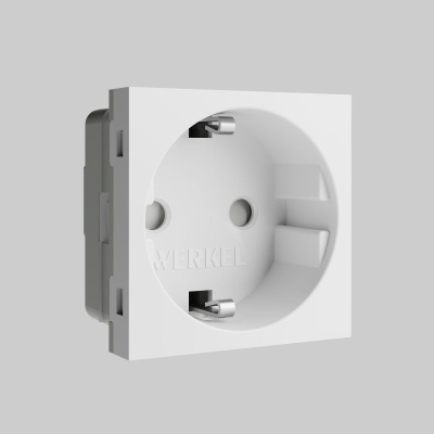 Розетка Werkel модульная Slot с заземлением и шторками 4690389211744 W1171160 a069368