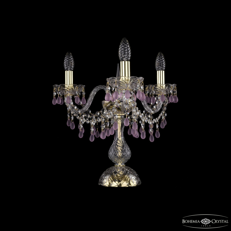 Настольная лампа Bohemia Ivele Crystal 1410L/3/141-39 G V7010