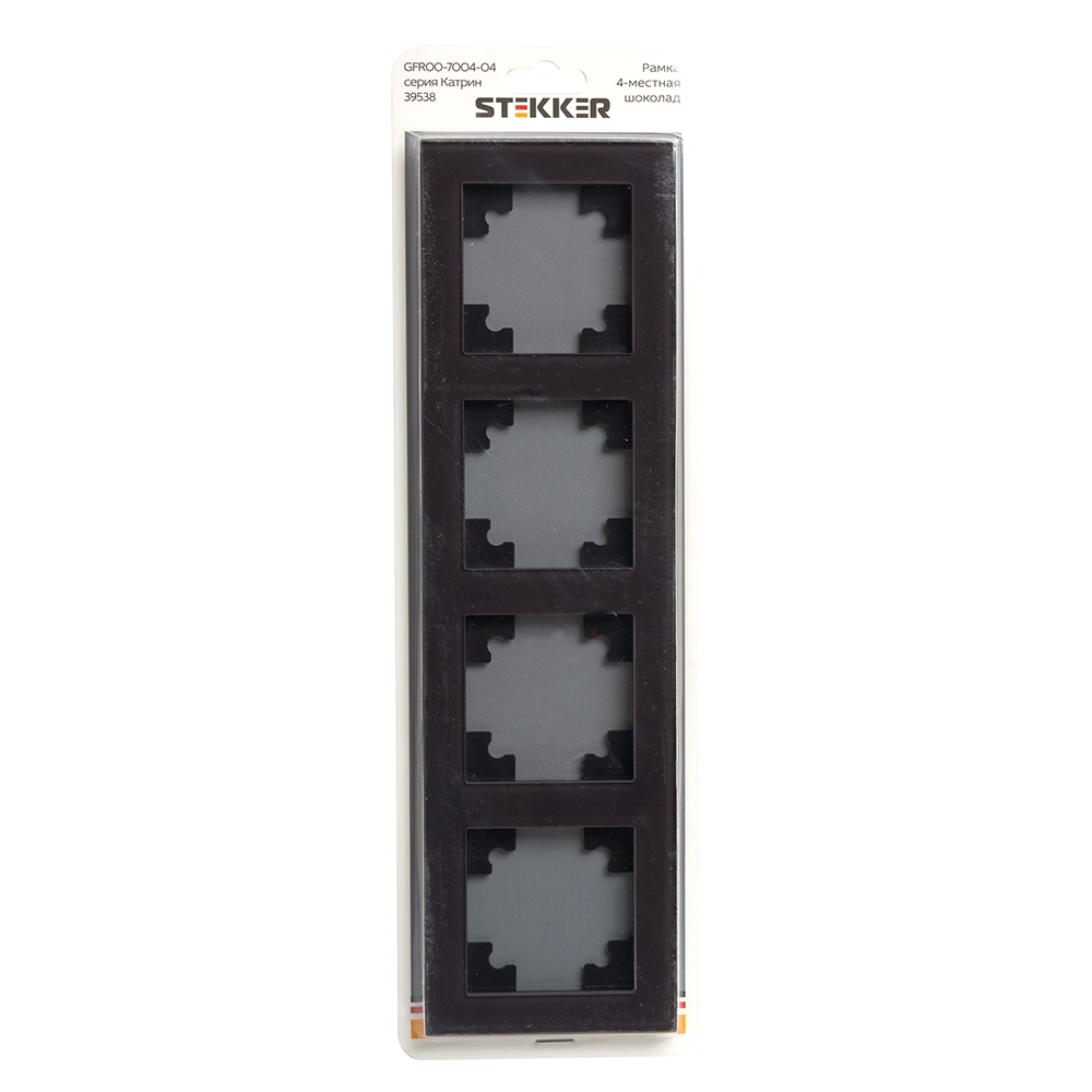 Рамка горизонтальная 4-местная Stekker Катрин 39538