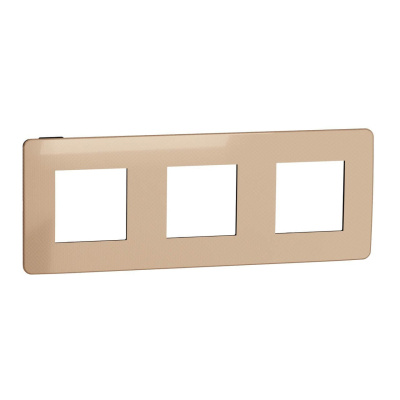 Рамка 3-постовая Schneider Electric Unica New NU280658