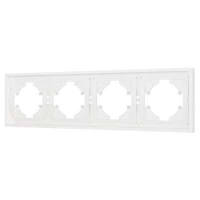 Рамка пластиковая на 4 поста Arlight FRM-TENDO-SFPL-4-WH 054656