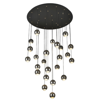 Подвесная люстра Lumien Hall Danay LH8027/24P-BK-PBK