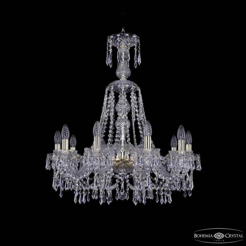 Подвесная люстра Bohemia Ivele Crystal 1403/10/240/XL-75 G