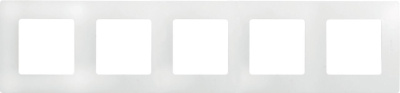 Рамка 5-постовая Legrand Etika белая 672505