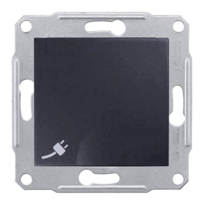 Розетка Schneider Electric Sedna с/з со шторками и крышкой 16A 250V SDN3100170