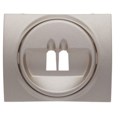 Лицевая панель Legrand Galea Life розетки акустических систем титановая 771400