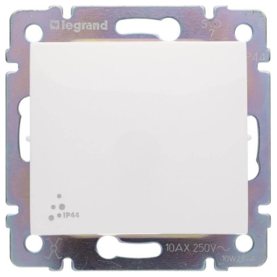 Переключатель одноклавишный промежуточный Legrand Valena 10A 250V IP44 белый 770097