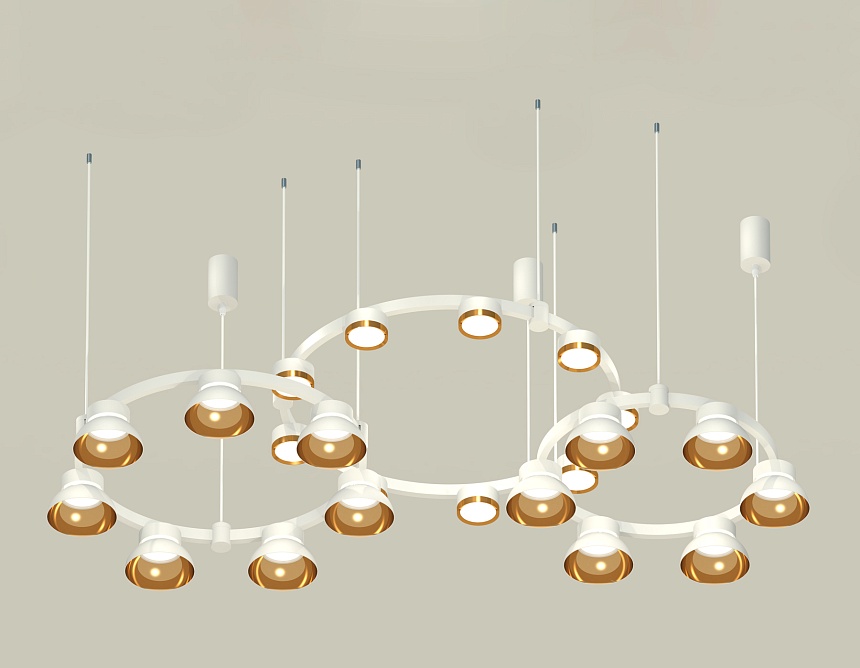 Комплект подвесного светильника Ambrella Light Techno Ring XR92082000 (A9208x3, C9241, C9236, C9236, N8144, N8124)