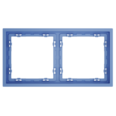 Рамка пластиковая Voltum S70 на 2 поста, (деним) VLS100215