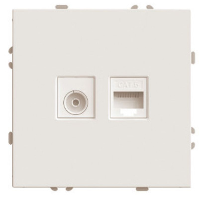 Розетка TV + компьютерная RJ-45 (механизм) Stekker Эмили RST00-5106-08 кашемир soft touch 49898