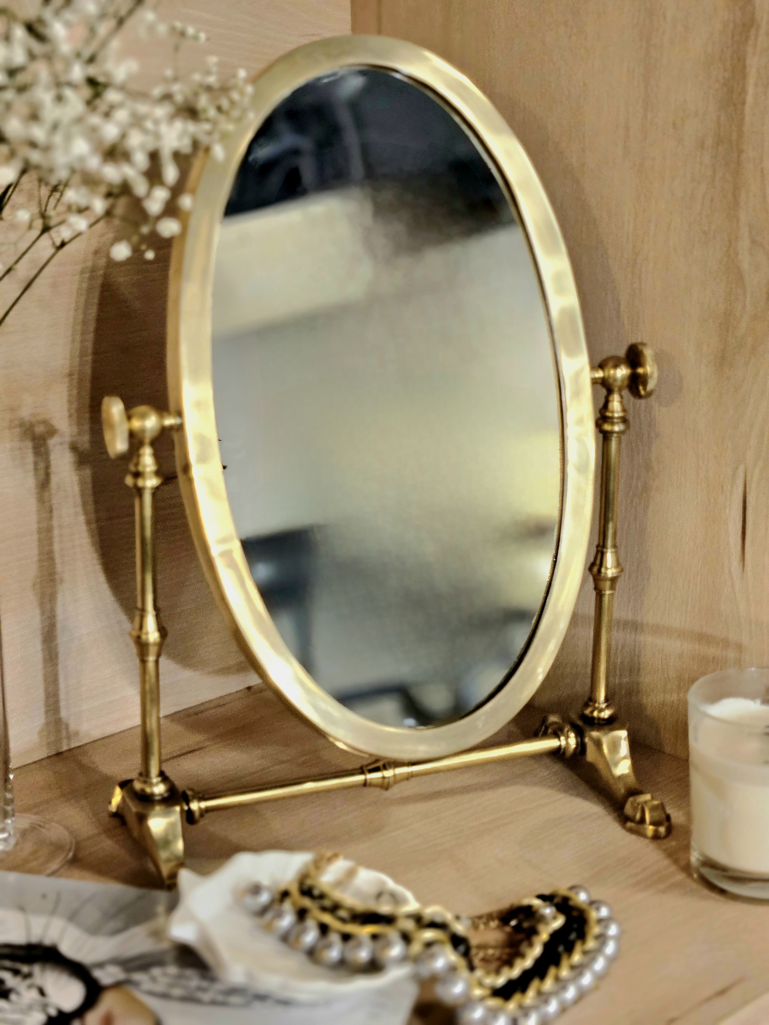 Зеркало настольное косметическое Covali SH-6188G