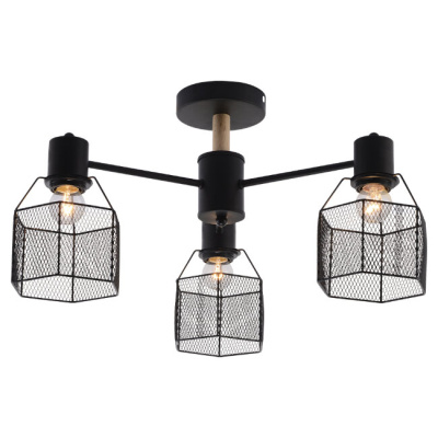 Люстра на штанге Seven Fires Lauri SF3388/3C-BK-WD