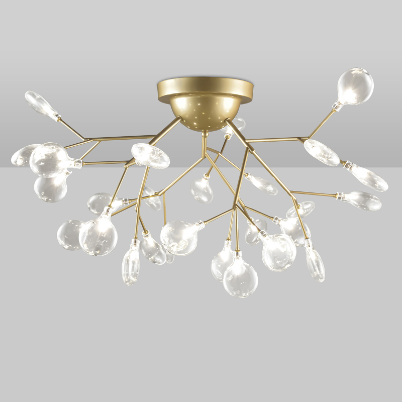 Потолочная люстра Natali Kovaltseva GRACE75126/27C GOLD SATIN