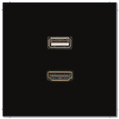 Розетка HDMI/USB Jung MALS1163SW