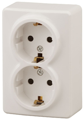 Розетка 2P+E Schuko со шторками Эра 11-2206-02 Б0020695