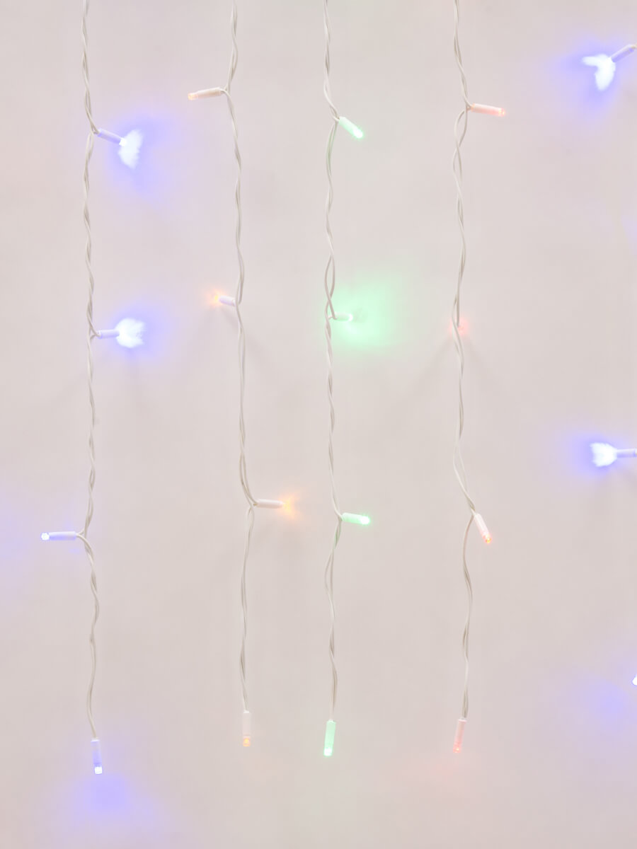 Уличная светодиодная гирлянда Uniel занавес 220V разноцветный ULD-C2030-240/TWK MULTI IP67