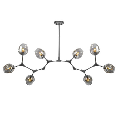 Люстра на штанге AM Group LOFT-8 BK