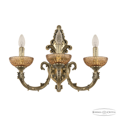 Бра Bohemia Ivele Crystal Florence 7109B15/3/210 GB P Amber/M-1G