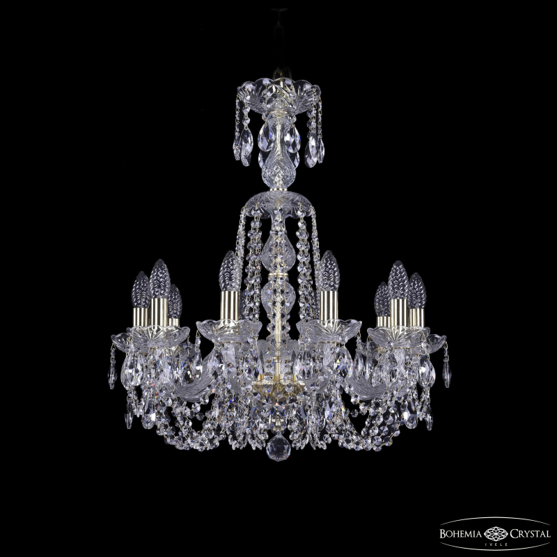 Подвесная люстра Bohemia Ivele Crystal 1402/10/195/XL-64 G