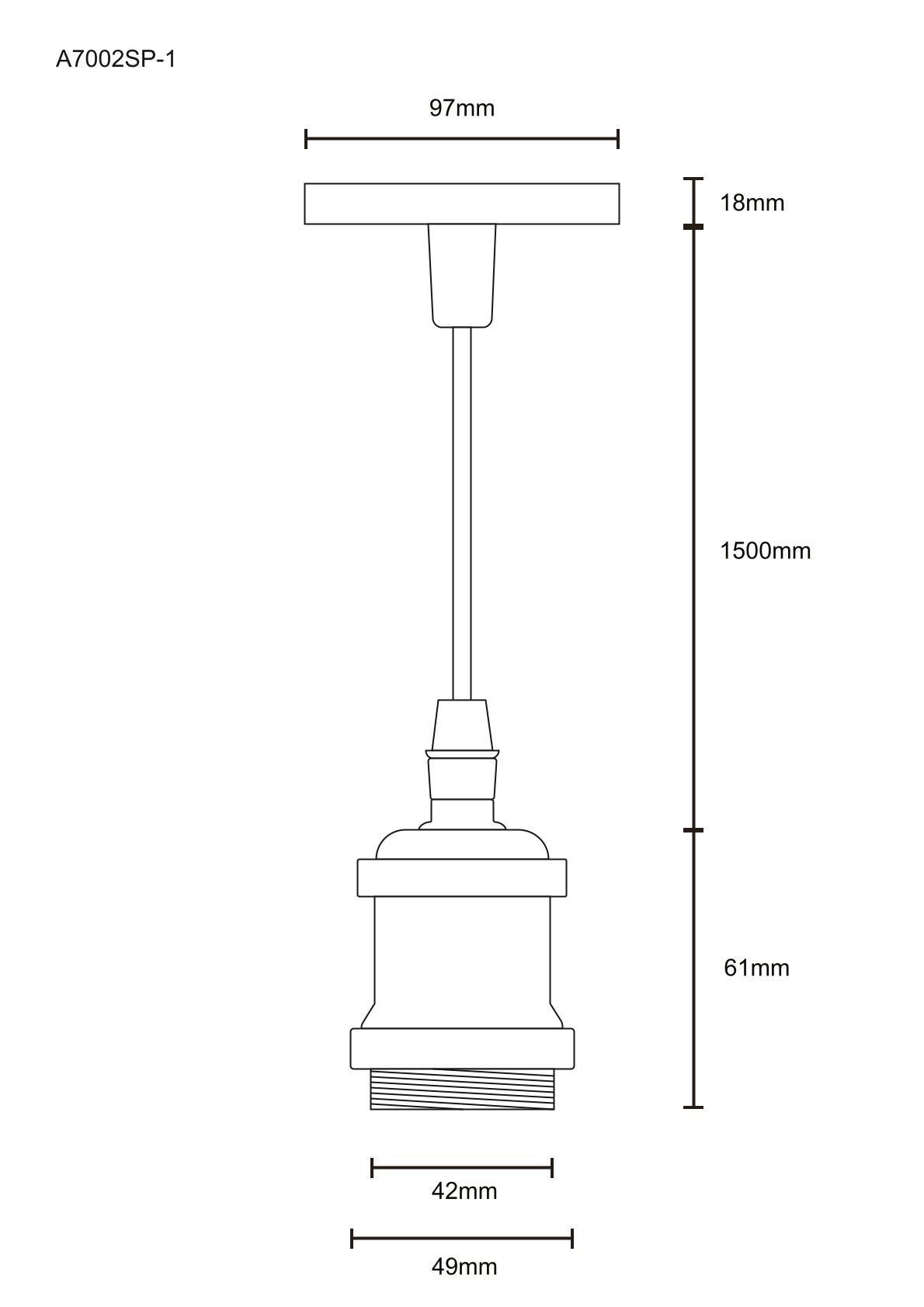 Подвесной светильник Arte Lamp Electra A7002SP-1AB