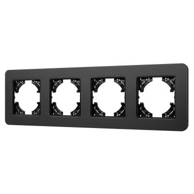 Рамка на 4 поста алюминиевая Arlight FRM-AKIRY-SFAL-4-BK 049744