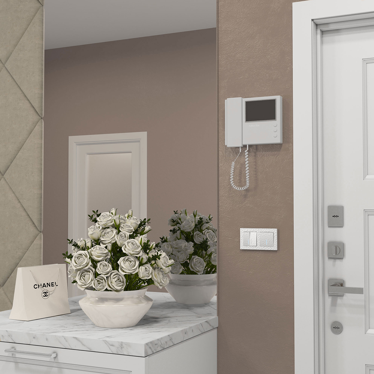 Выключатель Werkel Hammer двухклавишный проходной с подсветкой белый W1222101 4690389162626