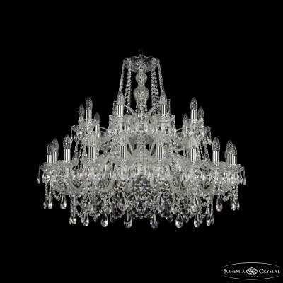 Подвесная люстра Bohemia Ivele Crystal 1411/20+10/360/2d Ni