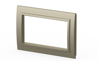 Рамка для двухместной розетки с заземлением ELBI Zena 608-011400-907