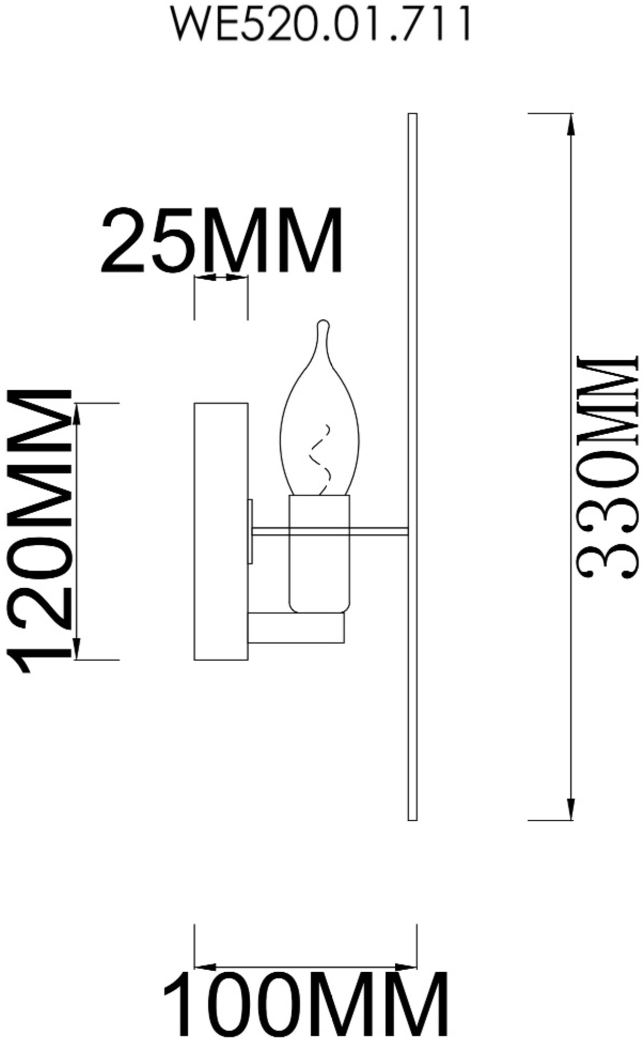 Бра Wertmark Palma WE520.01.711
