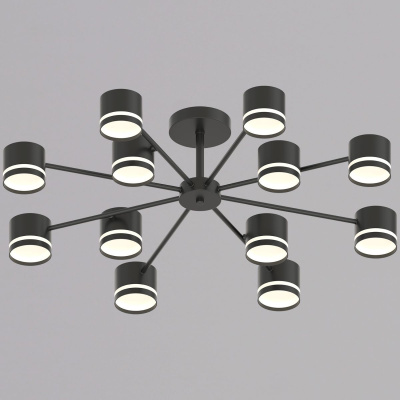 Люстра на штанге Reluce 89730-0.3-12 GX53 BK