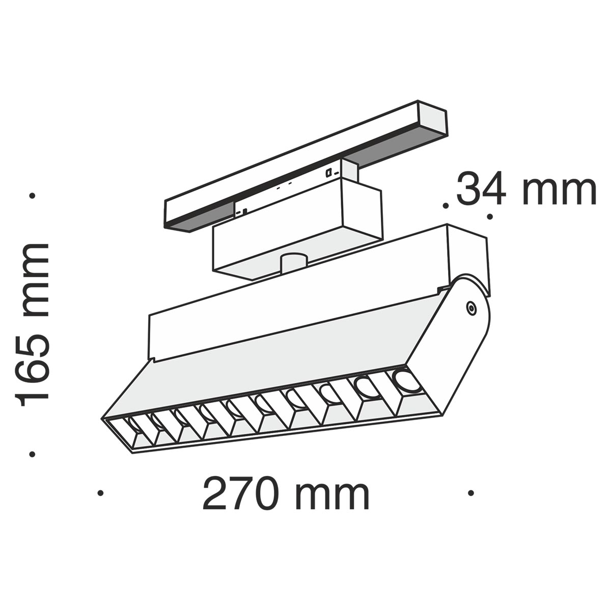 Трековый светильник Maytoni Track lamps TR015-2-10W3K-B