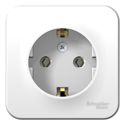 Розетка с/з без шторок, 16А, 250В Systeme Electric Blanca наруж Бел BLNRA010101