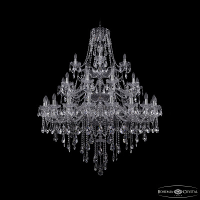Подвесная люстра Bohemia Ivele Crystal 1415/20+10+5/460/3d Ni