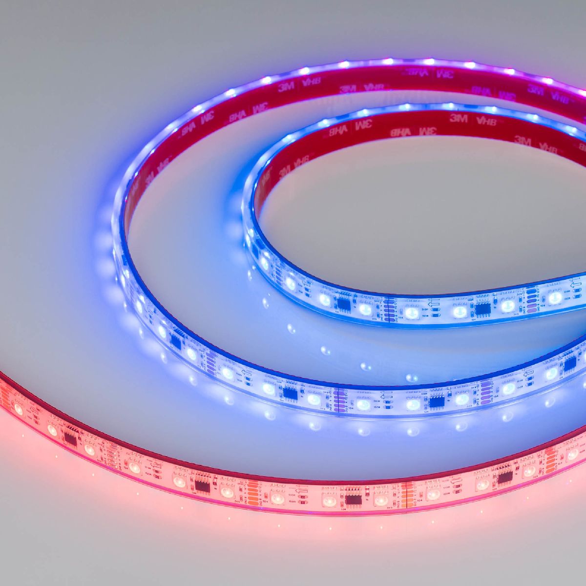 Светодиодная герметичная лента Arlight DMX-PFS-B60-12mm 12V RGB-PX3 (14 W/m, IP68, 5060, 5m) 039175
