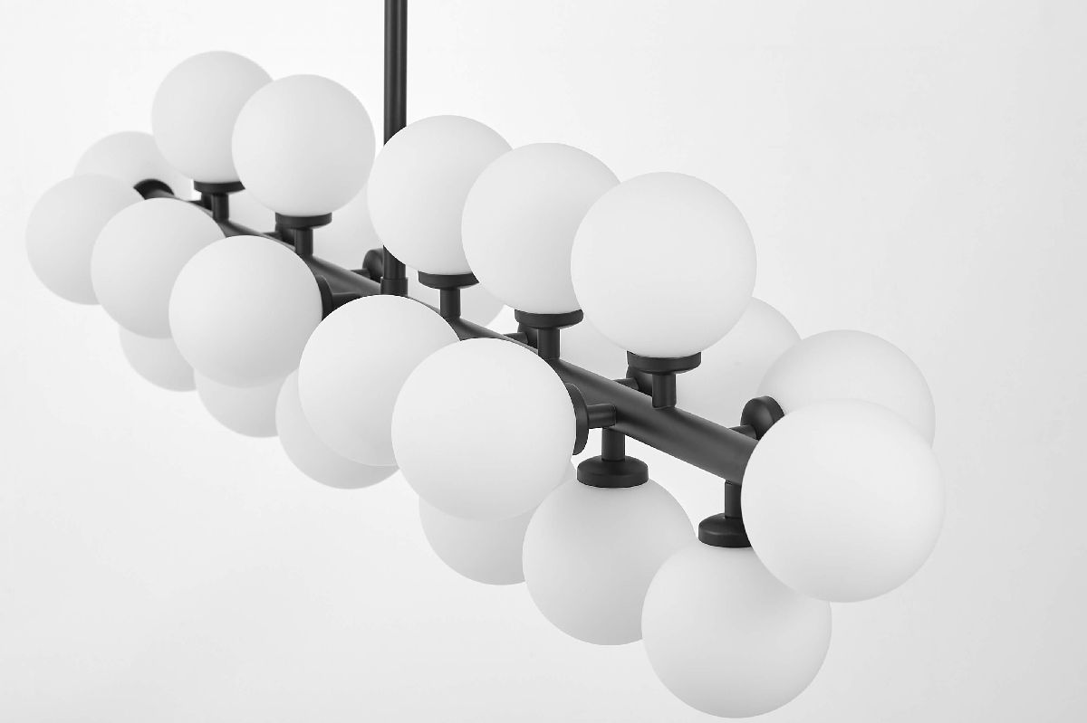 Люстра на штанге Lumina Deco Marsiada LDP 6033-24 BK