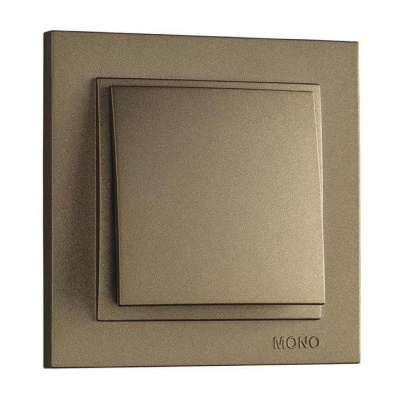 Выключатель одноклавишный Mono Electric Despina 10А 250В бронза 102-232325-100