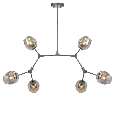 Люстра на штанге AM Group LOFT-6 BK