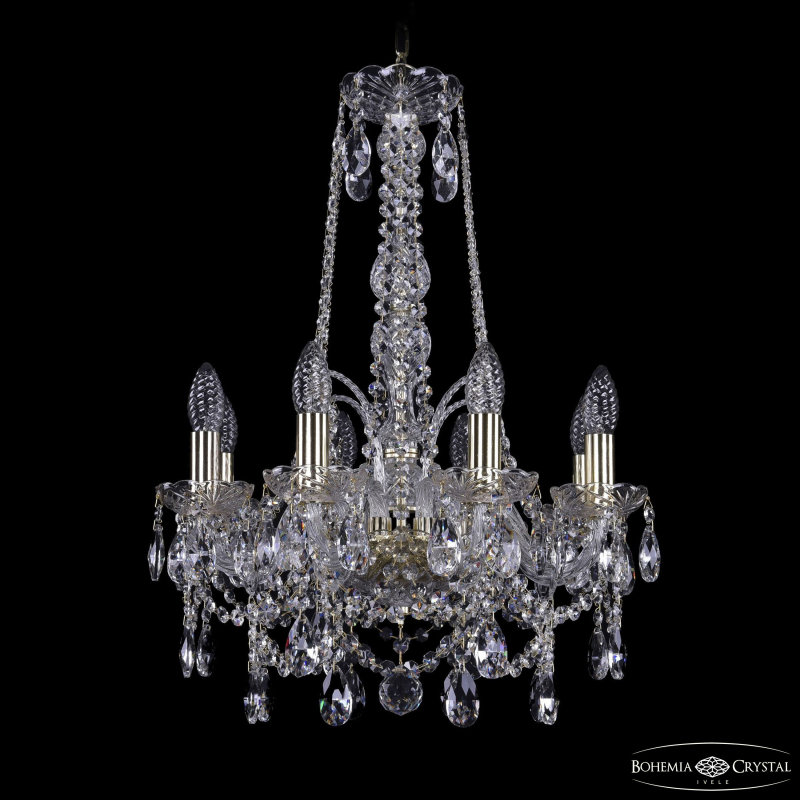 Подвесная люстра Bohemia Ivele Crystal 1411/8/141/h-62 G