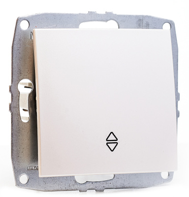 Выключатель одноклавишный перекресный Mono Electric Despina-Larissa 10А 250В жемчуг 500-002525-112