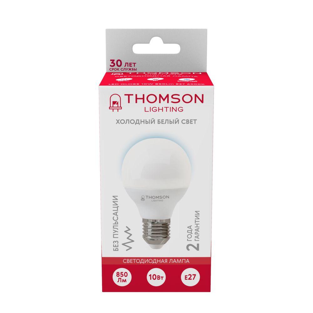 Лампа светодиодная Thomson E27 8W 6500K шар матовый TH-B2319